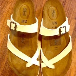 Birkenstock Betula Mia White Sandals Size 39 NEW